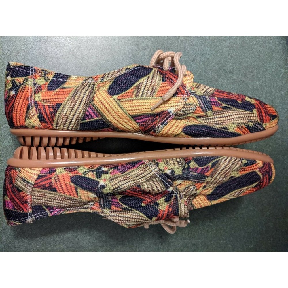 Flysouls Maize Wave Shoes Women's Size 9 Ears Corn Unique - Picture 4 of 7